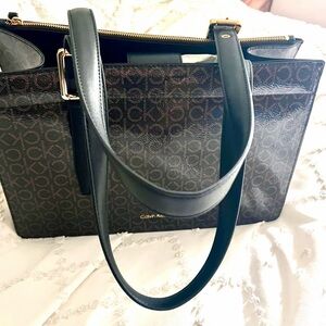 Calvin Klein Black and Brown Women's Bag-NEW with Tags
